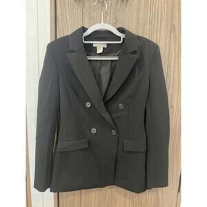 H& M Womens Black Suit Jacket Size XS